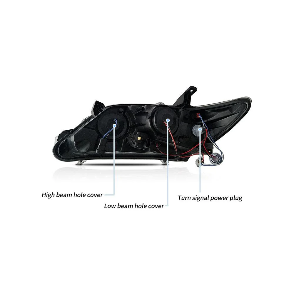 LED Headlight Assembly Projector For 2010-2011 Toyota Camry 6th Gen XV40 Facelift Regular Models Sedan - Image 7
