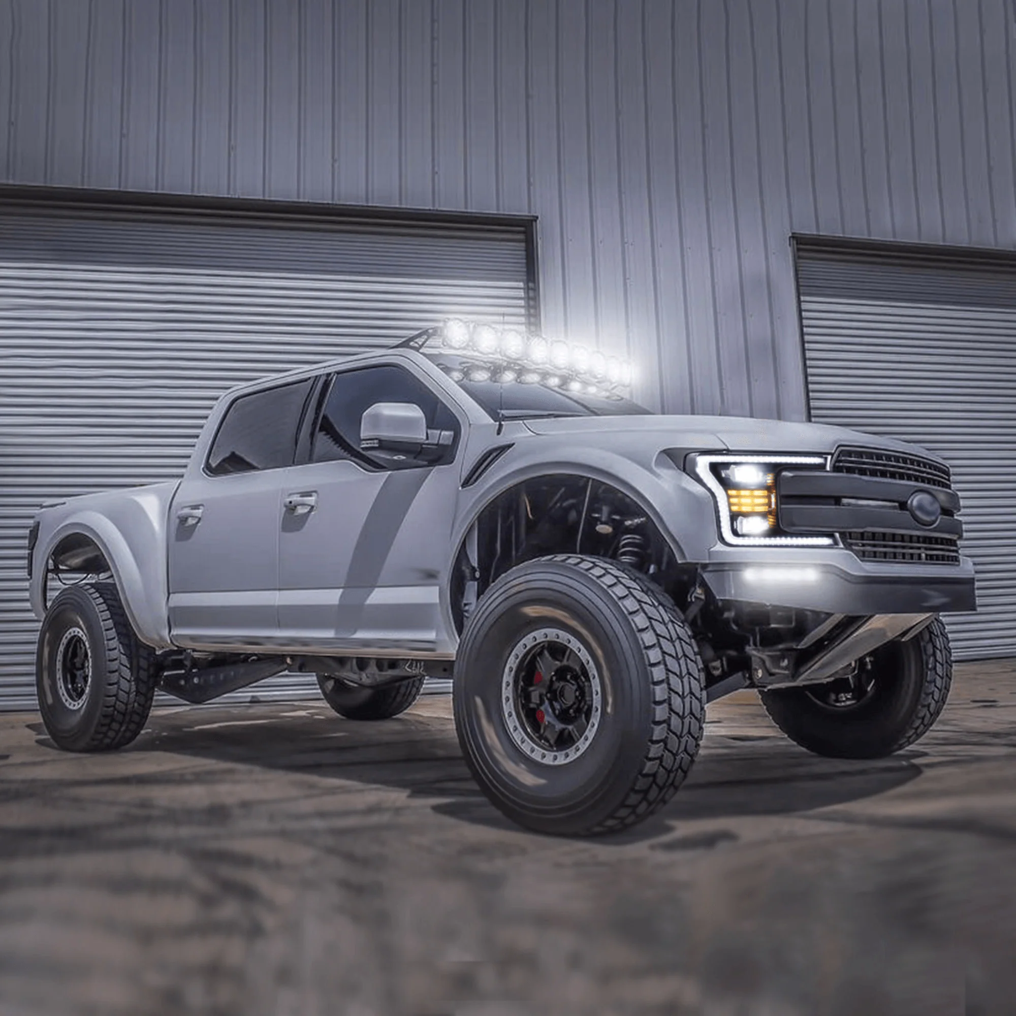 LED Headlight Assembly Dual Beam Projector Black For 2018-2020 Ford F150 13th Gen - Image 10