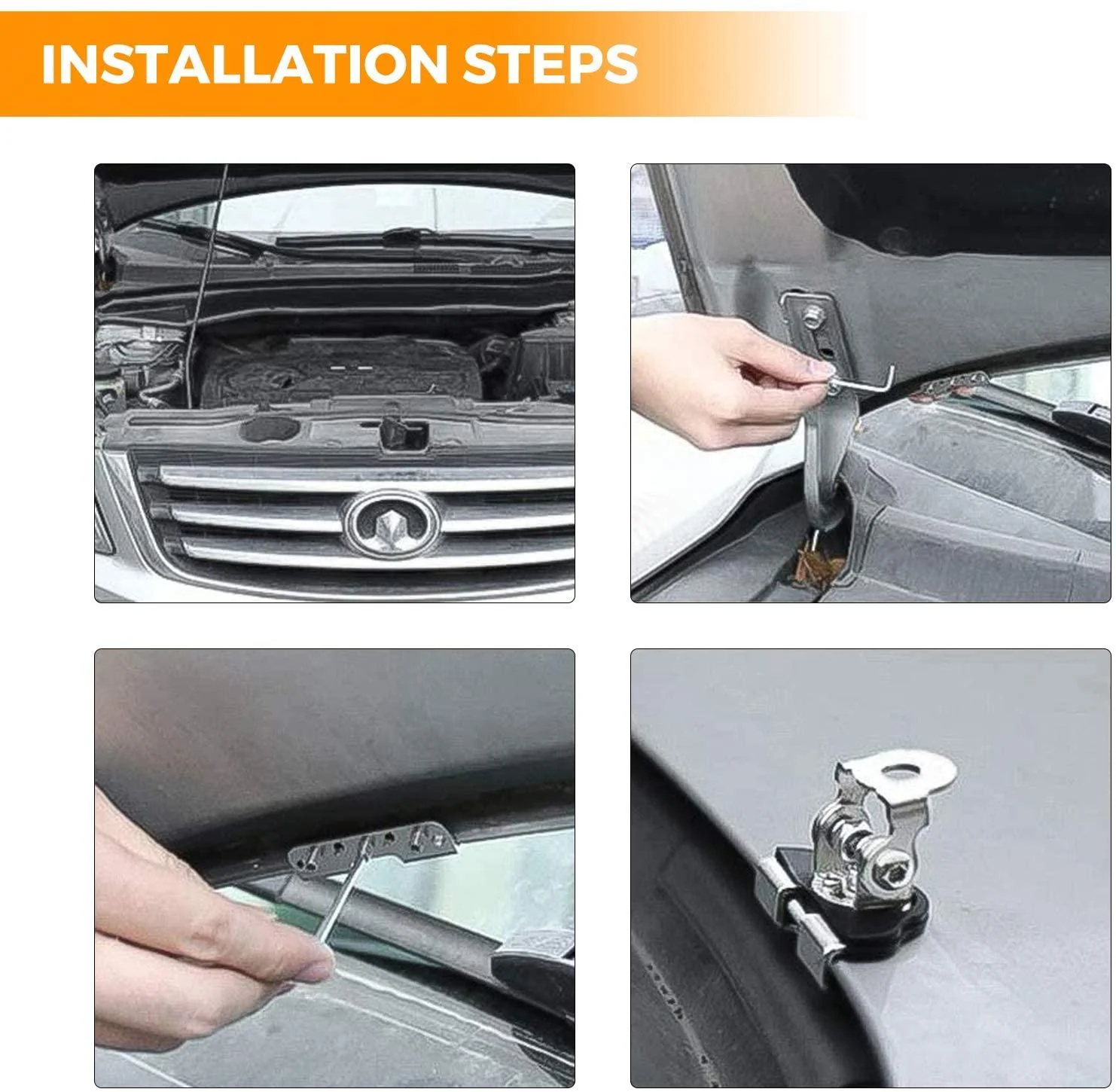 Universal LED Light Bar Mounting Brackets Adjustable Pillar Hood for Offroad Jeep SUV Truck - Image 6