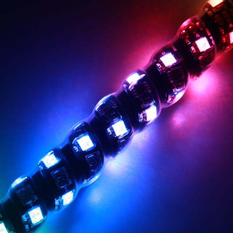 (2pcs/set) 3FT/4FT LED RGB Whip Lights with Turn Signal & Brake Light, Bluetooth APP/ Remote Control - Image 15