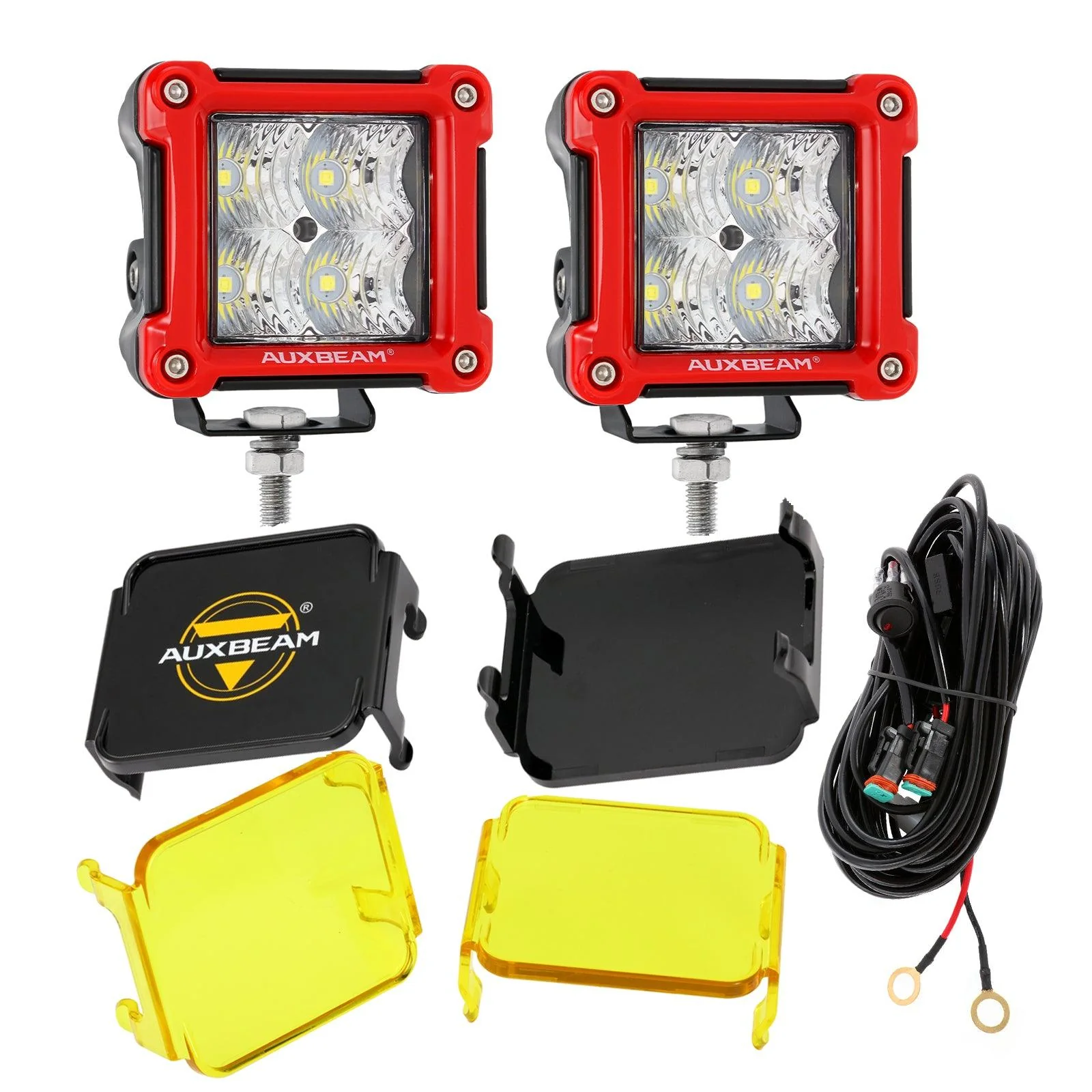 3 Inch 40W LED Pods Light Spot/Flood Multicolor frame with wiring harness for SUV ATV UTV Trucks Pickup Boat - Image 50