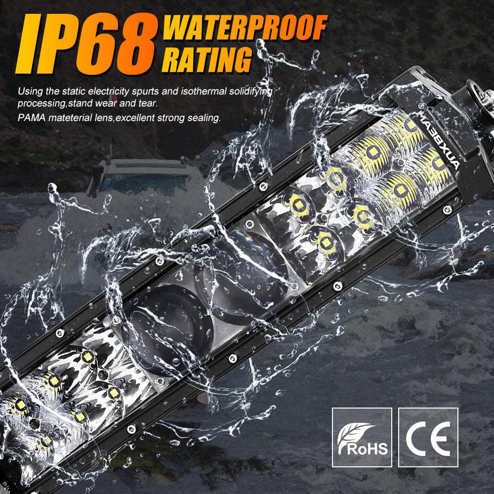 NEW 12"/22"/32"/42"/52" 5D-PRO Light Bars with DT Wiring Harness Kit For 2002 Ford F150 - Image 10