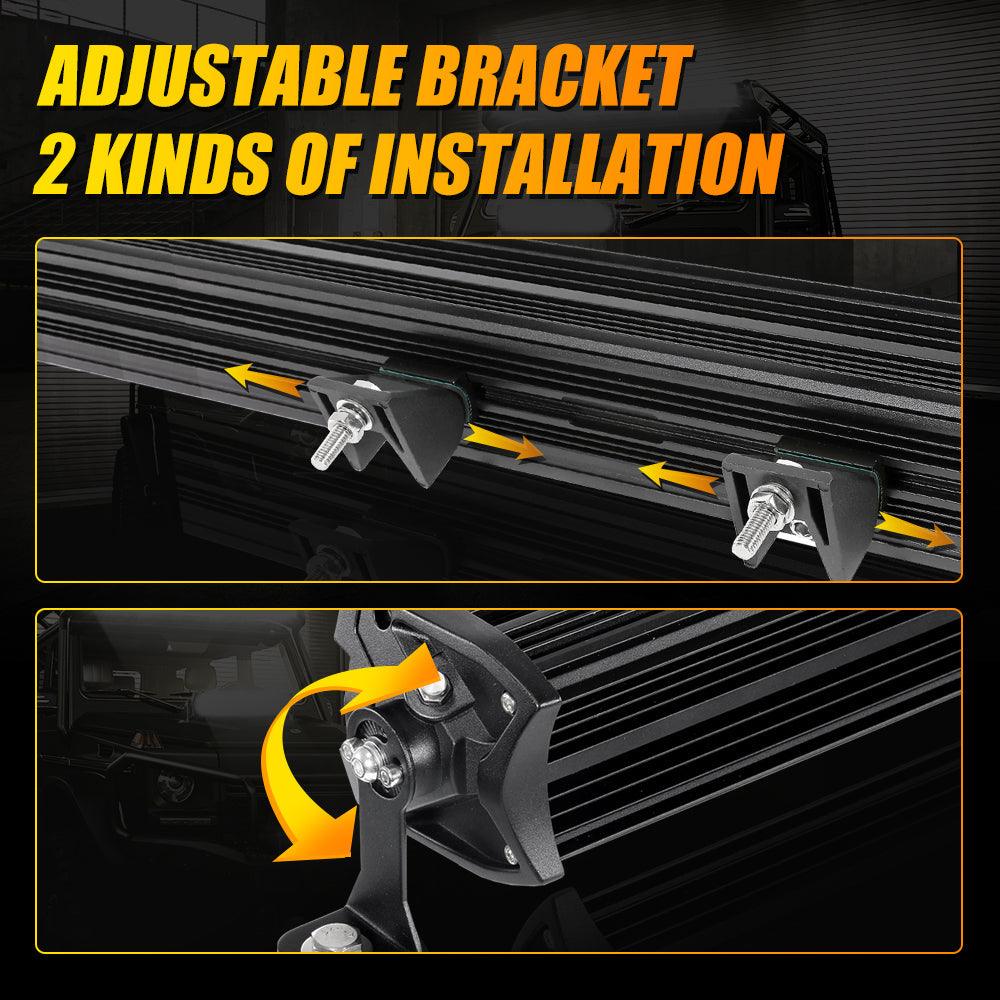 NEW 12"/22"/32"/42"/52" 5D-PRO Light Bars with DT Wiring Harness Kit For 2002 Ford F150 - Image 7