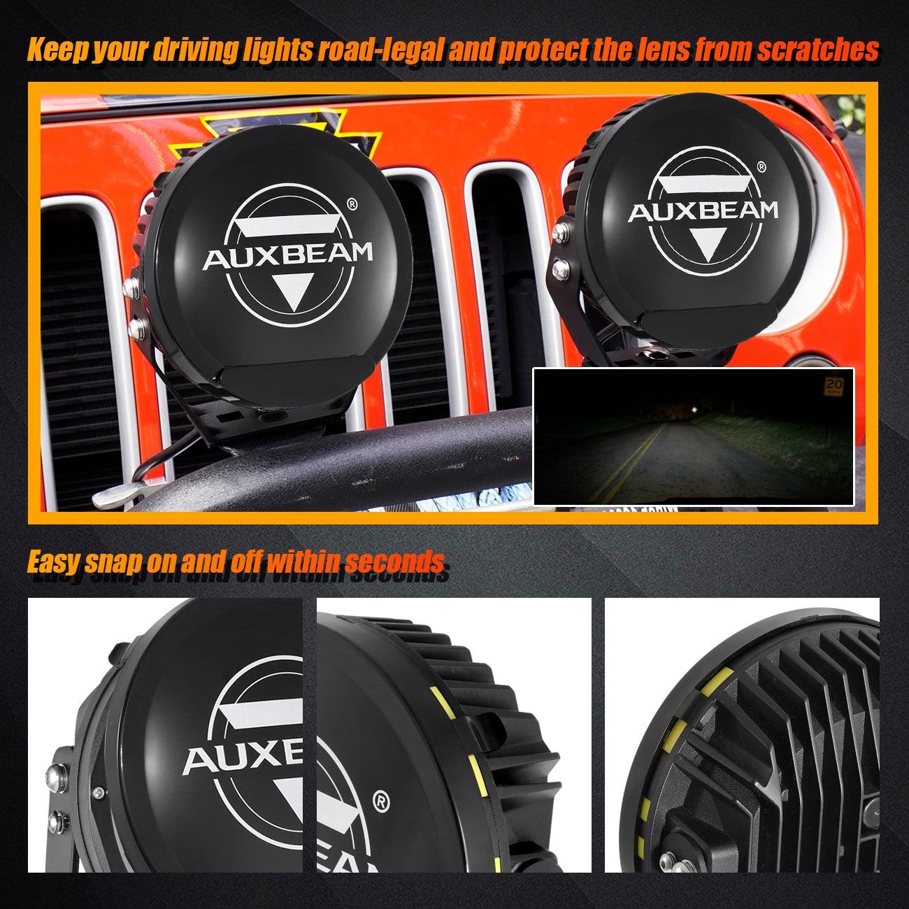 (2pcs/set) 9 Inch Round LED Driving Light Black Cover Light Shield Cover - Image 5