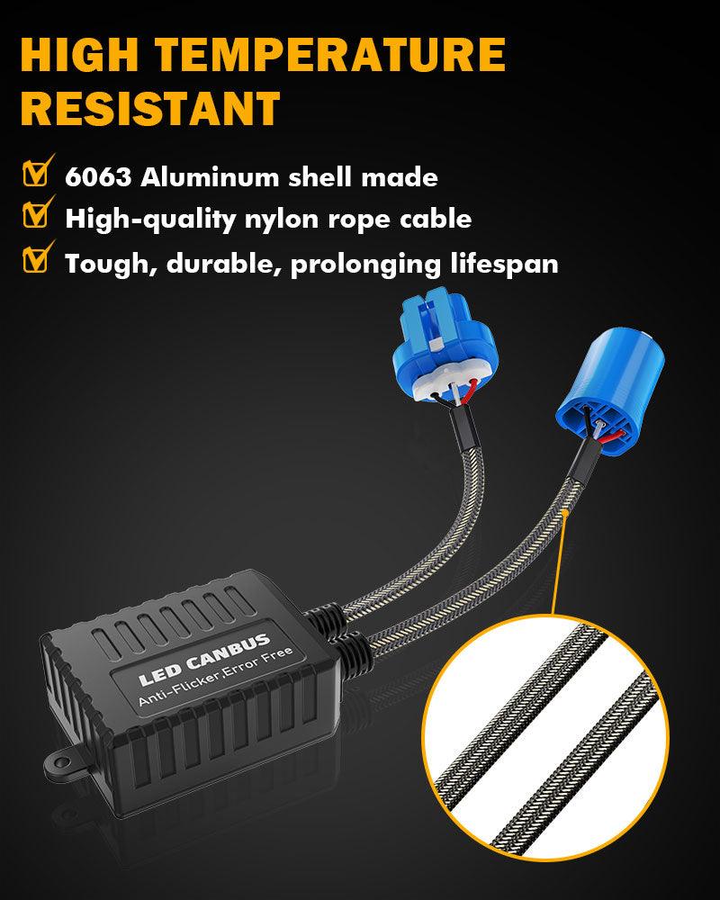 9004 C20-Model Decoder-Pro Enhanced Led Headlight Bulbs Canbus Decoder Harness Resistor Conversion Kit 2pcs/set - Image 7