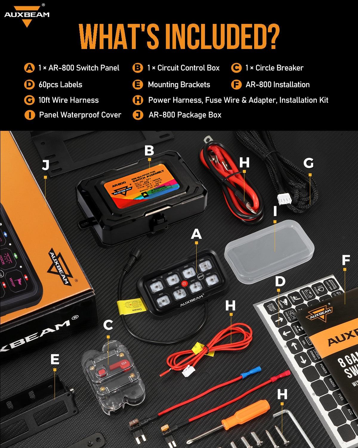 AR-800 RGB Switch Panel with APP+32 Inch 5D-PRO LED Light Bar, Toggle/ Momentary/ Pulsed Mode Supported - Image 17