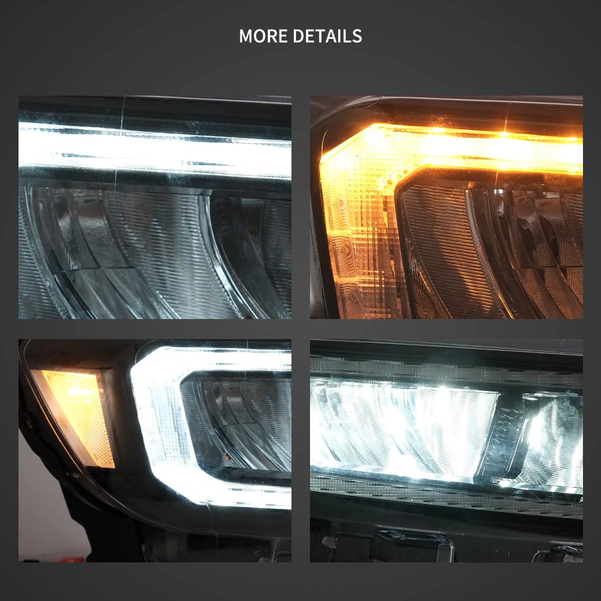 LED Headlight Assembly Reflection Bowl For 2016-2021 Ford Ranger 3th Gen P375 - Image 5
