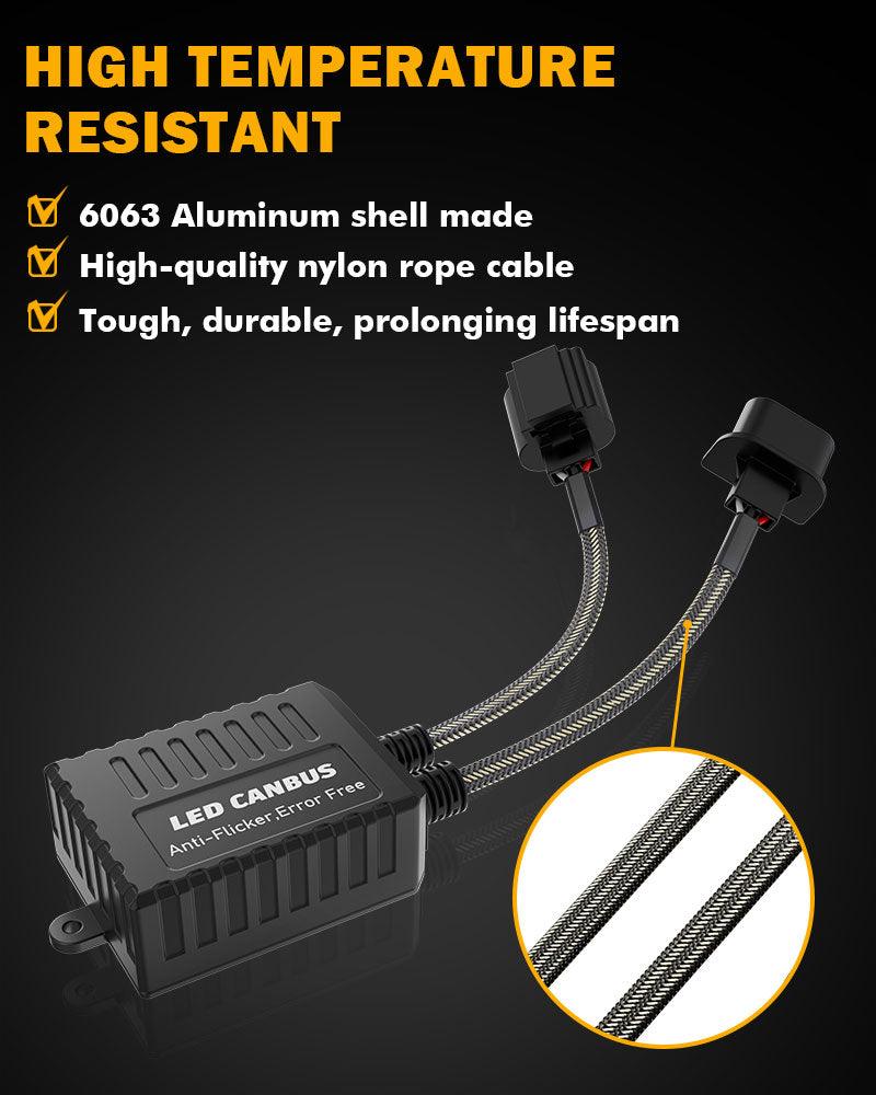 H13/9008 C20-Model Decoder-Pro Enhanced Led Headlight Bulbs Canbus Decoder Harness Resistor Conversion Kit 2pcs/set - Image 7