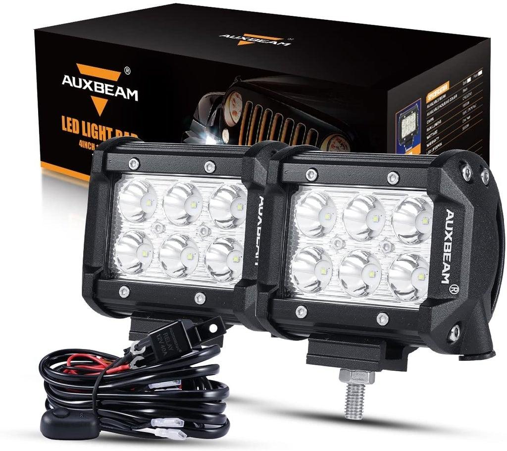 4" Classic-SM Series Spot Beam LED Pods Light + Universal LED Working Lights Mounting Brackets - Image 3