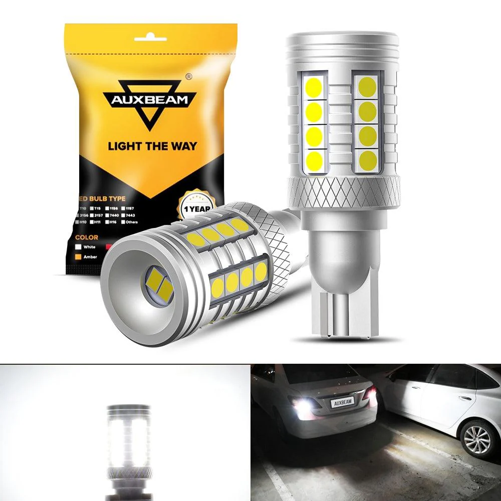 921 912 LED Bulbs Cargo Light High Mount Stop 3rd Brake Light Combo, White & Strobe Red Kit | 4 Bulbs - Image 10