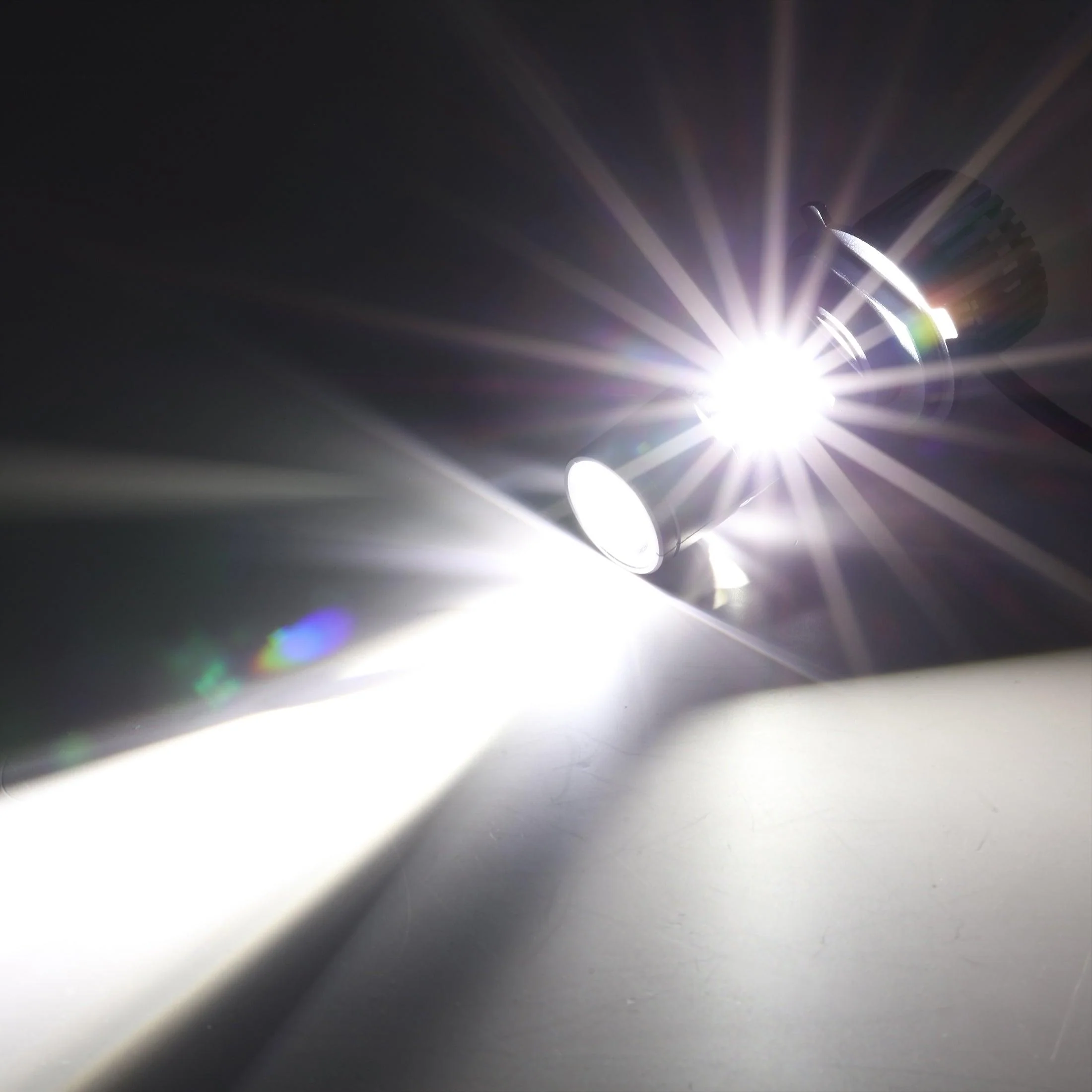 H4 LED Headlight Bulbs 110W 10000LM Mini Bi-LED Projector Lens Headlight 6000K Cool White | 2 Bulbs - Image 4