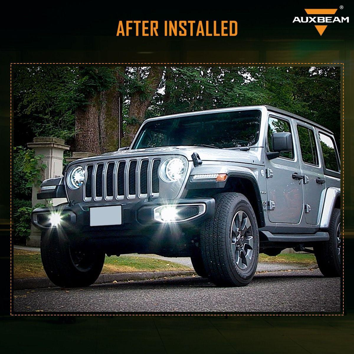 (2pcs/set) 4 Inch Round LED Fog Lamps with 2 Brackets for 2018 2019 2020 Jeep Wrangler JL JLU Jeep Gladiator JT - Image 6