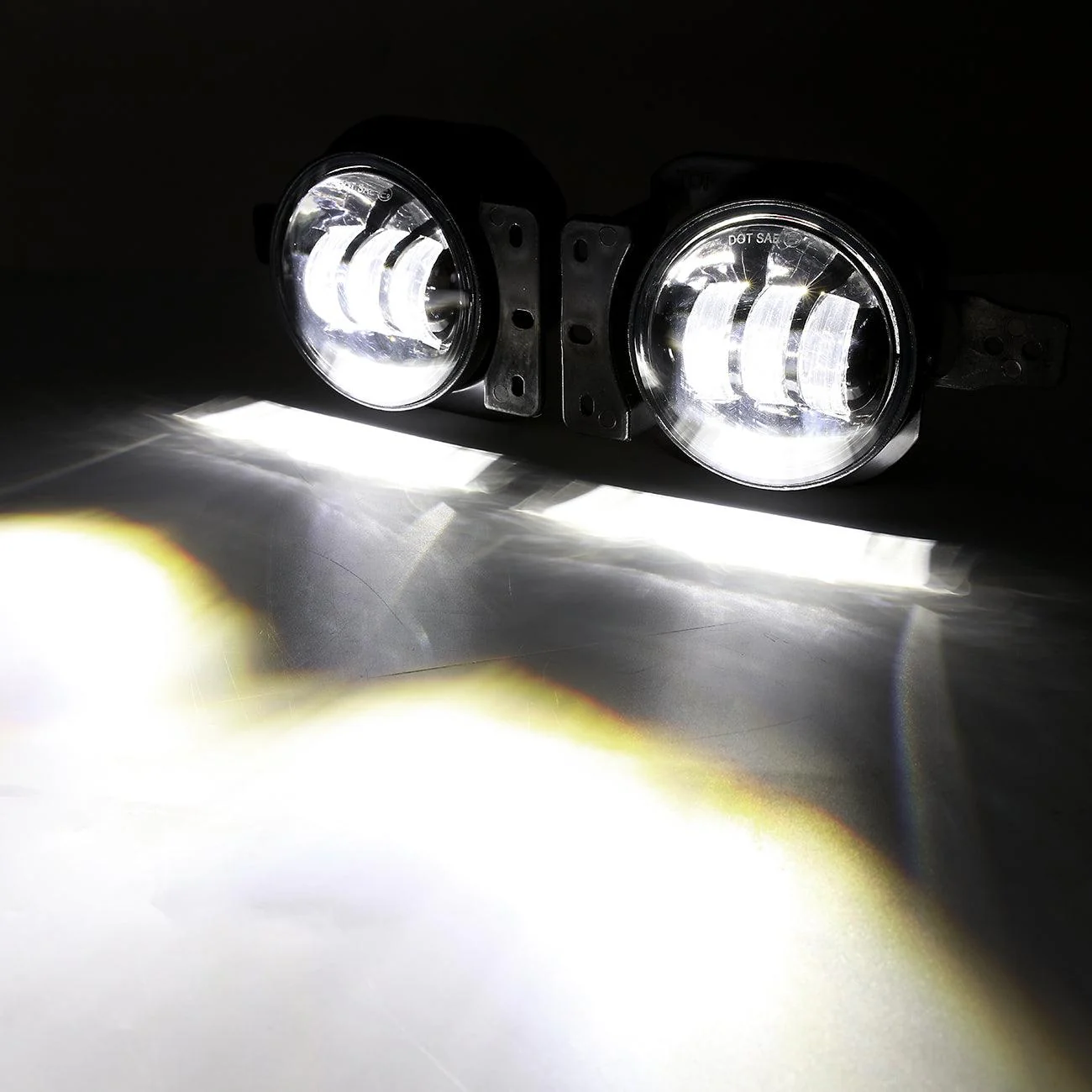 (2pcs/set) 4 Inch Round LED Fog Lamps with 2 Brackets for 2018 2019 2020 Jeep Wrangler JL JLU Jeep Gladiator JT - Image 8