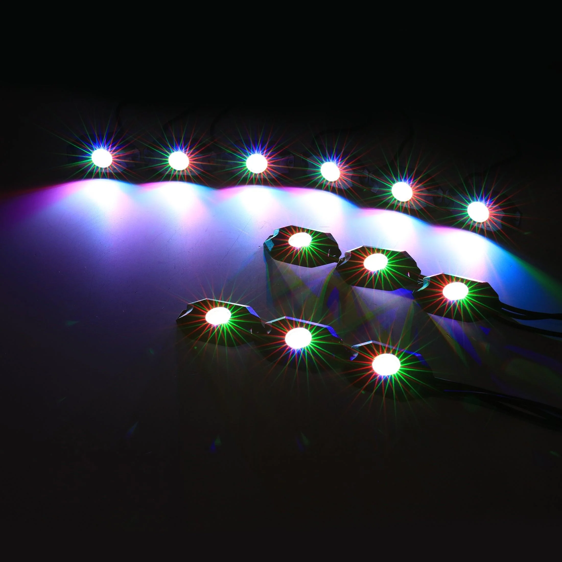 RGB LED Rock Light Set with Bluetooth Controller for ATV UTV - Image 12