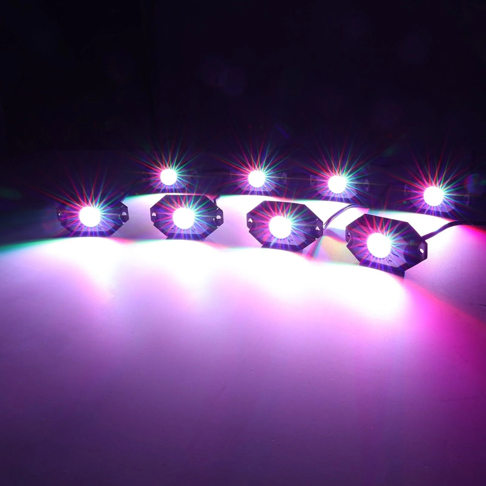 RGB LED Rock Light Set with Bluetooth Controller for ATV UTV - Image 14