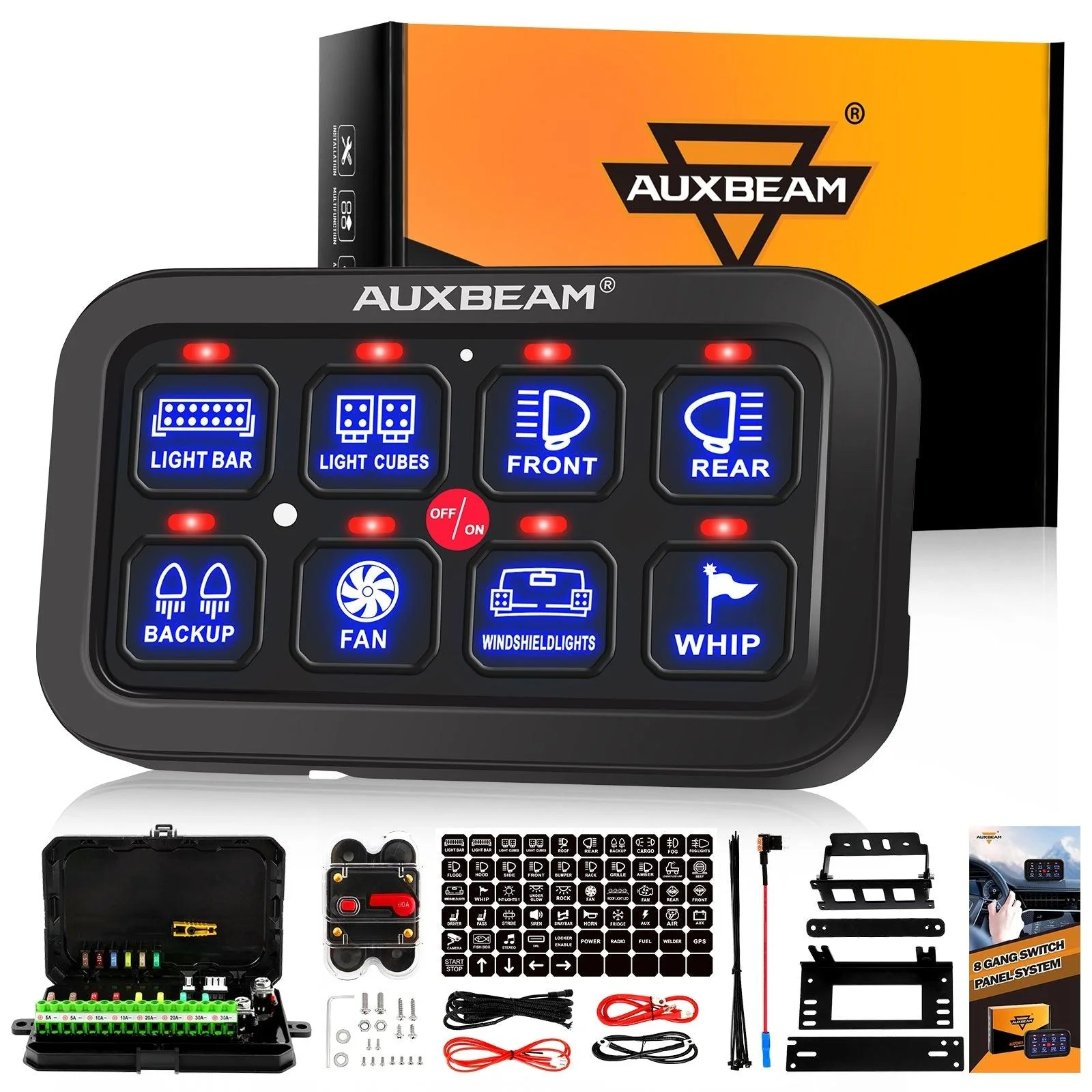 6/8 Gang LED Switch Panel, Off Road Light Controller - Image 17