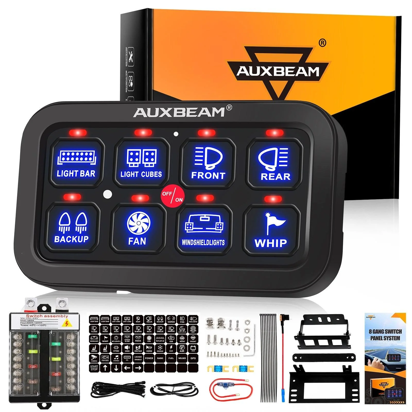 6/8 Gang LED Switch Panel, Off Road Light Controller - Image 19