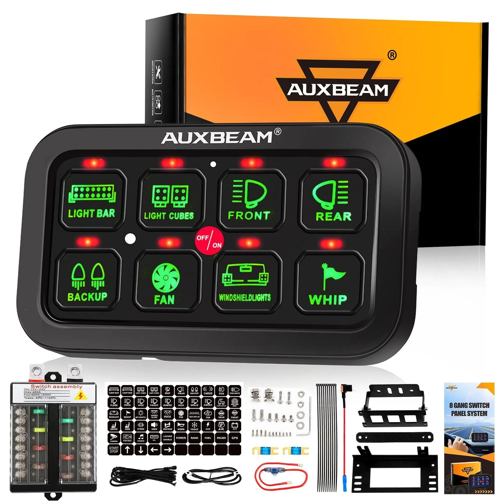 6/8 Gang LED Switch Panel, Off Road Light Controller - Image 20