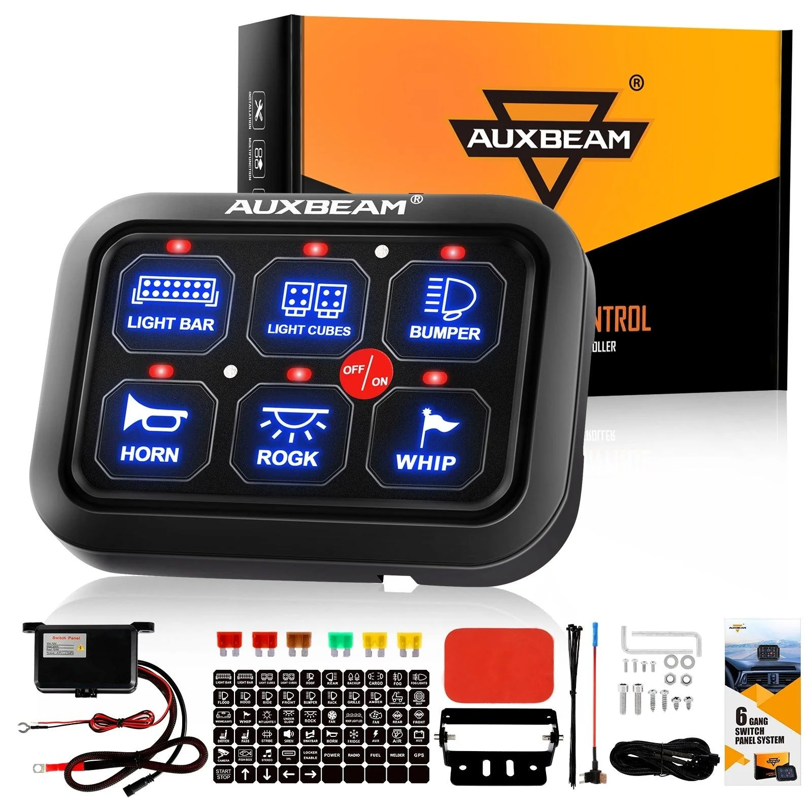 6/8 Gang LED Switch Panel, Off Road Light Controller - Image 21