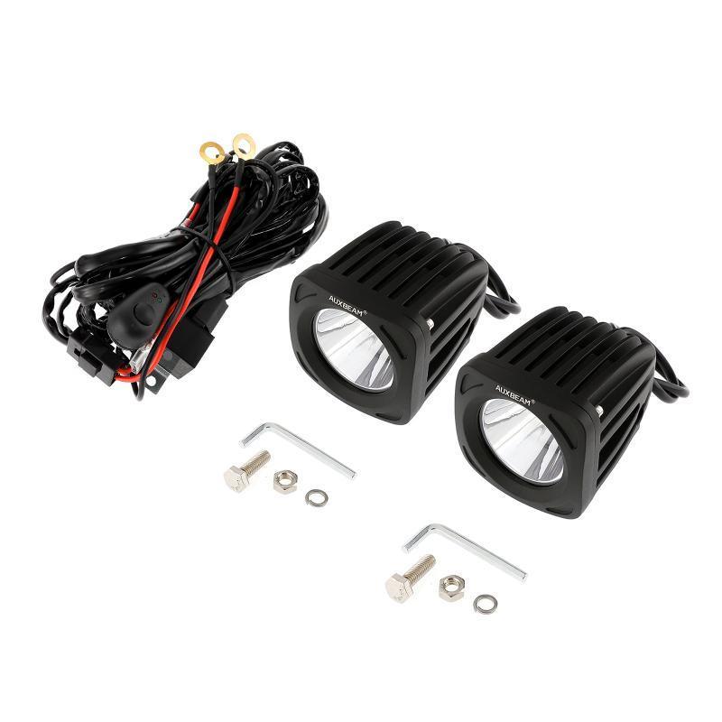 3.5" 50W Round/Square LED Driving Lights Combo White/Yellow with wiring harness for SUV ATV UTV Trucks Pickup Boat - Image 14