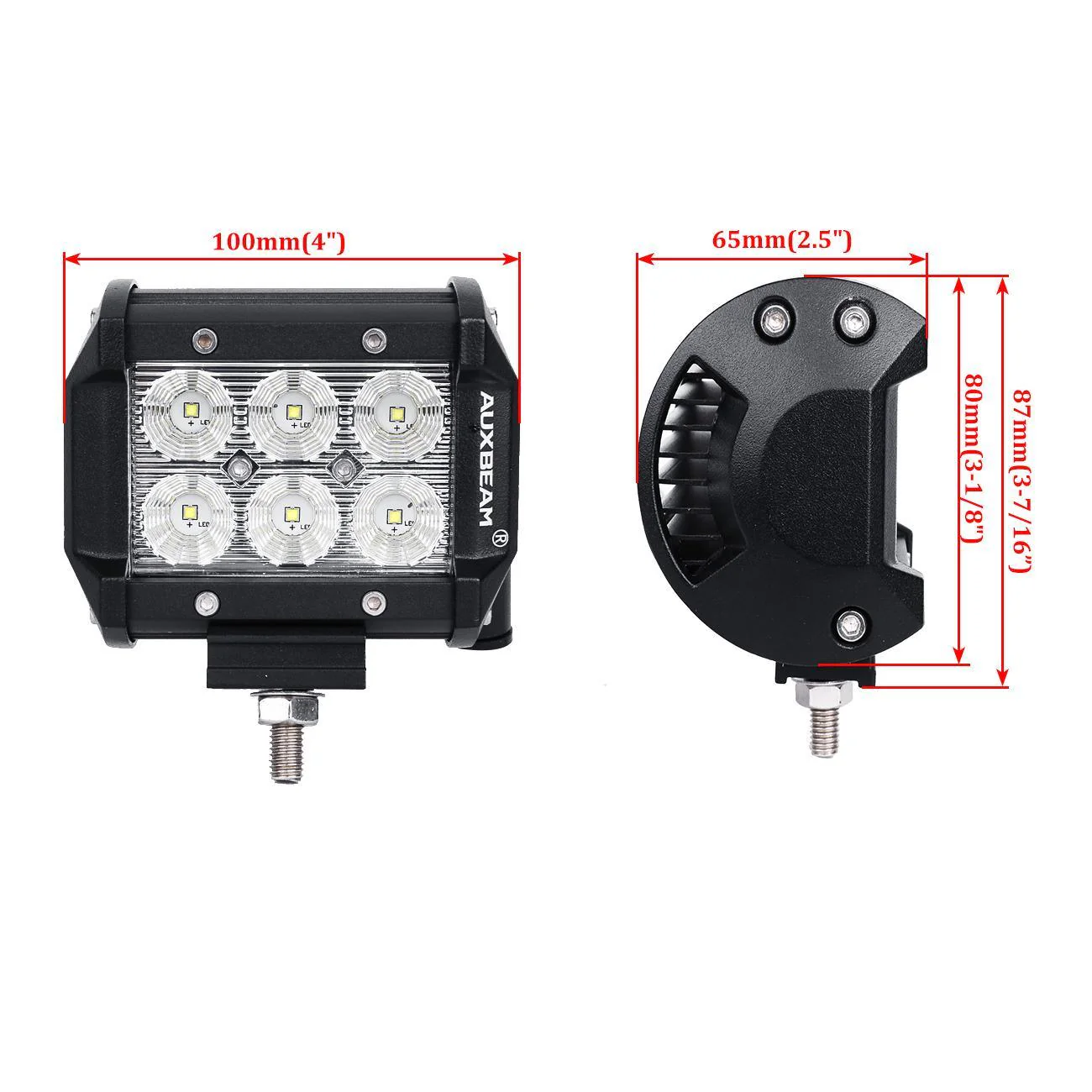 4" Classic-SM Series Dual Row LED Pod Light 6000K White Spot/Flood for SUV ATV UTV Trucks Pickup Boat - Image 10