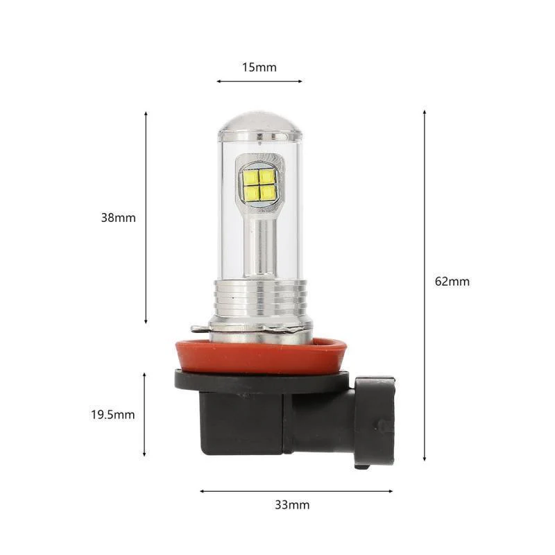 (2pcs/set) H11/H16JP SMD 20W 7000LM Natural White/AMBER Led Fog Light Bulbs - Image 9