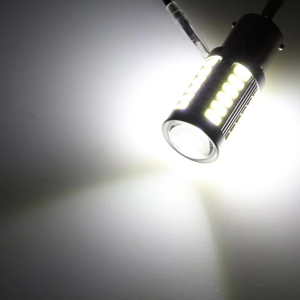 1156 P21W BA15S LED Brake/Reverse/Parking/Tail/Turn Singnal Light Bulbs 50W 8000LM Cool White/Amber/Red 33 Series | 2 Bulbs - Image 8