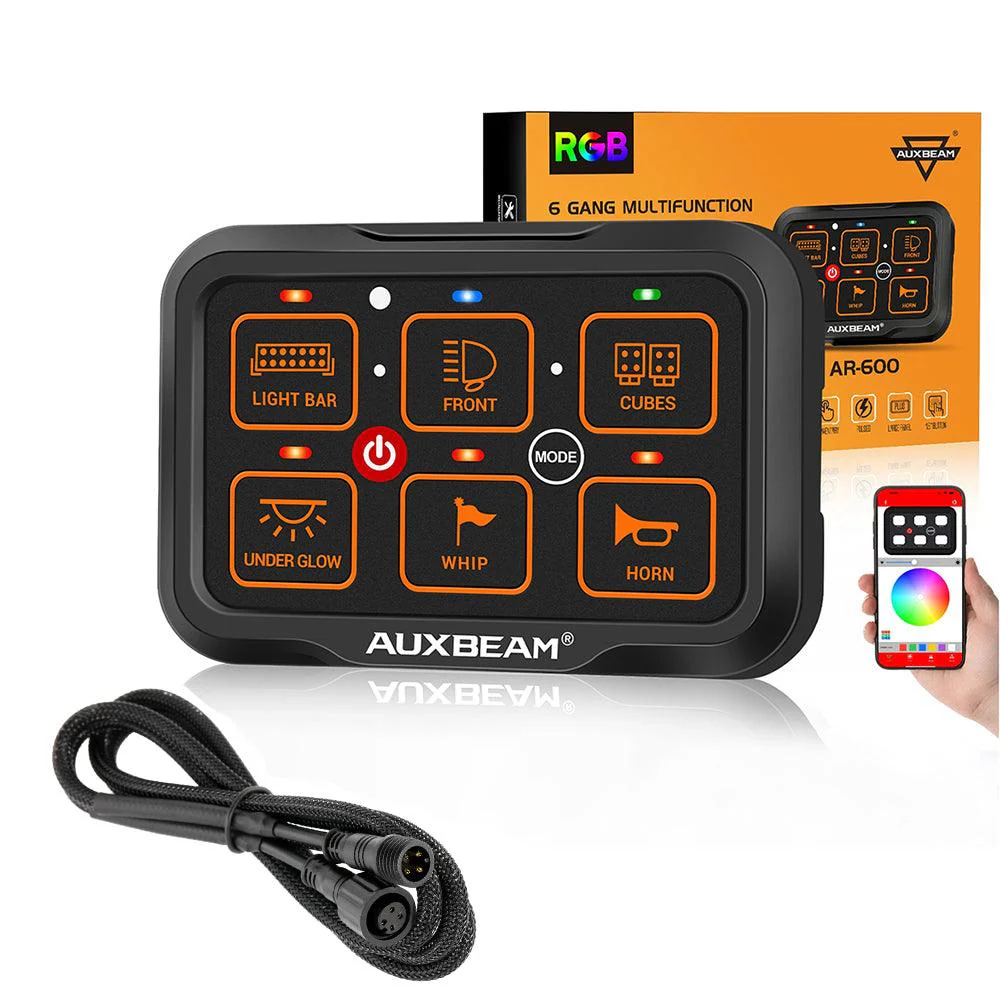 AR Series 6 Gang (AR-600) RGB Switch Panel with APP, Toggle/ Momentary/ Pulsed Mode Supported (One-Side Output)) - Image 9