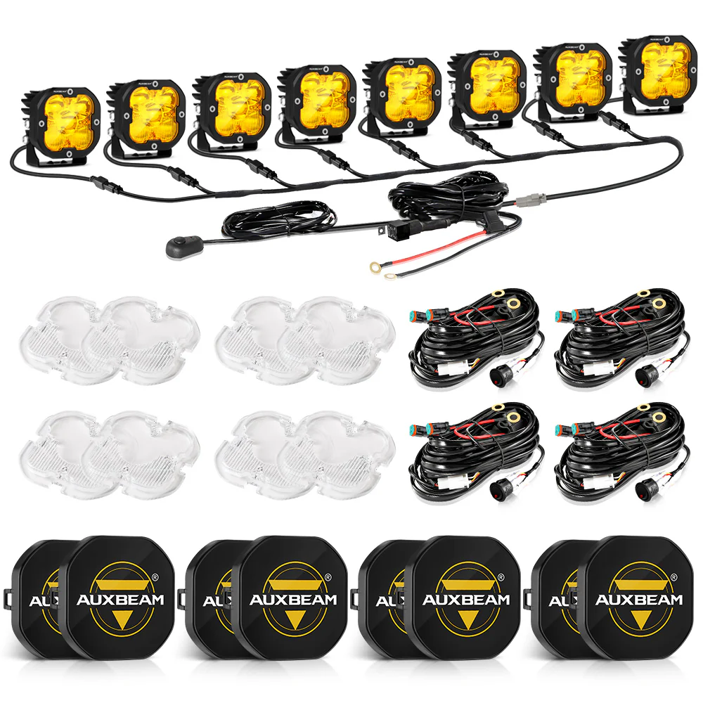 XP-ULTRA Series 3 Inch 80W 9600LM LED Pods Lights White&Amber - Image 54