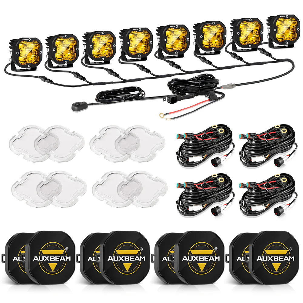 XP-ULTRA Series 3 Inch 80W 9600LM LED Pods Lights White&Amber - Image 55