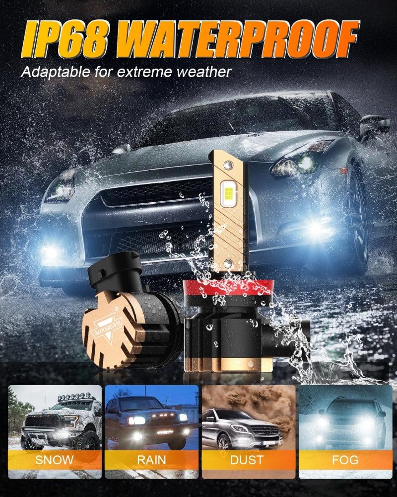 H11 H9 H8 H16JP LED FOG Light/DRL Bulbs 44W 8000LM 6500K Cool White Z3 Series | 2 Bulbs - Image 3