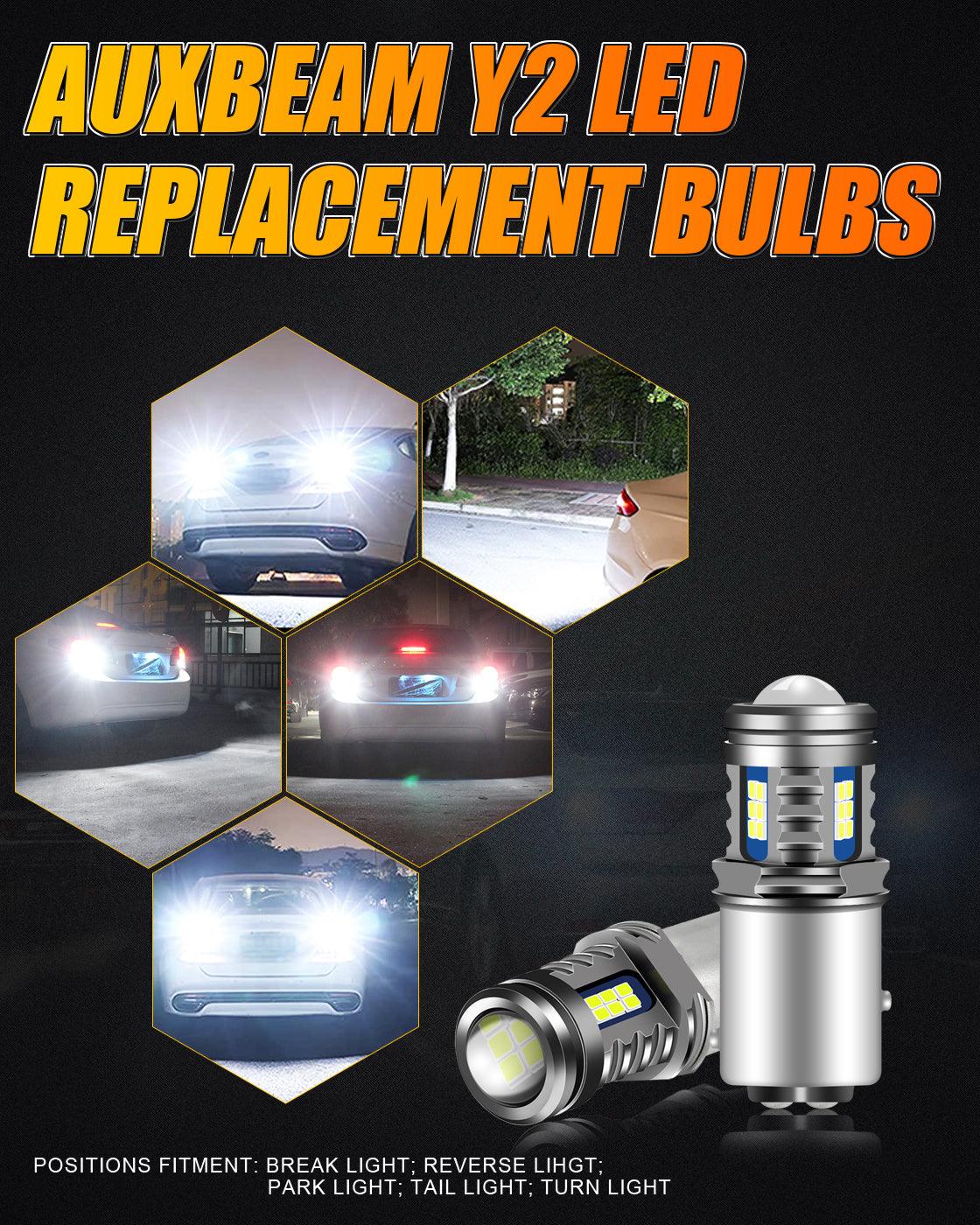 (2pcs/set) 1157/BAY15D Y2 Series 3-Sides Cool White LED Brake/Turn Single/Back-up/Side Maker/DRL - Image 7