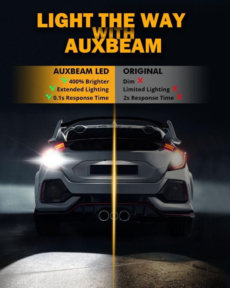 912 921 T15 W16W LED Backup/Brake/Tail Light Bulbs 10W 4000ML 6500K White B1 Series | 2 Bulbs - Image 6