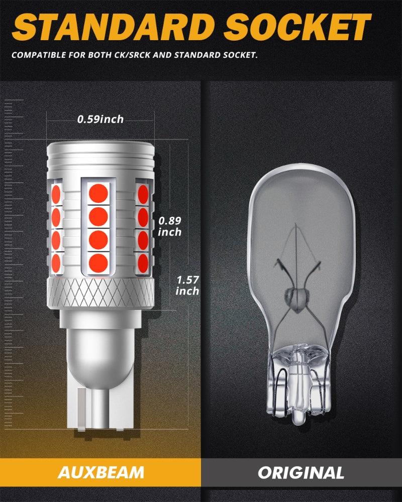 912 921 T15 W16W LED Strobe Flashing 3rd Brake Center High Mount Stop Light 20W 350% B3 Series | 2 Bulbs - Image 5