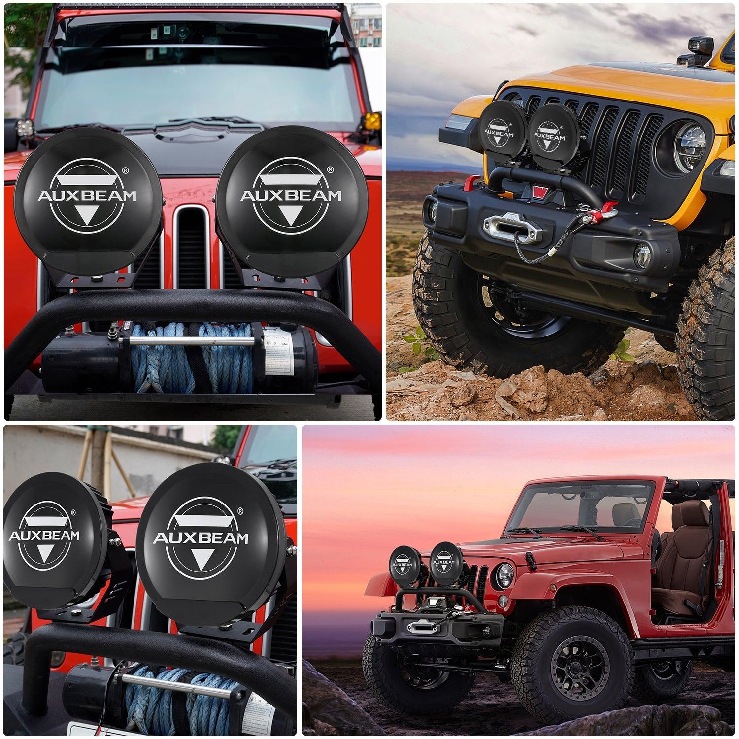 (2pcs/set) 7 Inch 240W Round Offroad LED Driving Lights with DRL+Amber/Black Covers(Optional) for SUV ATV UTV Trucks Pickup Boat - Image 16