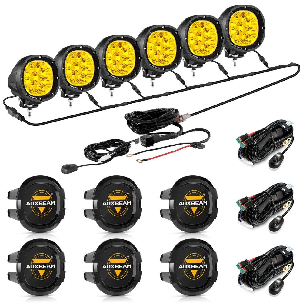 P4 Series | 4 Inch 90W Round LED Driving Lights Spot Amber Pod Lights - Image 19