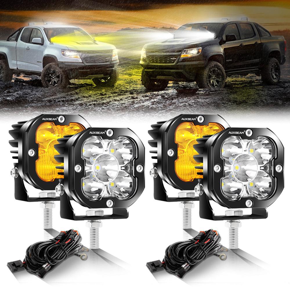 XP-ULTRA Series 3 Inch 80W 9600LM LED Pods Lights White&Amber - Image 16