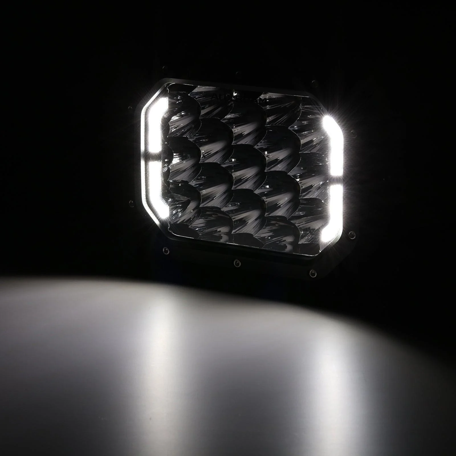 7x5 Inch Rectangle LED Pods White Spot Driving Lights with DRL - Image 11