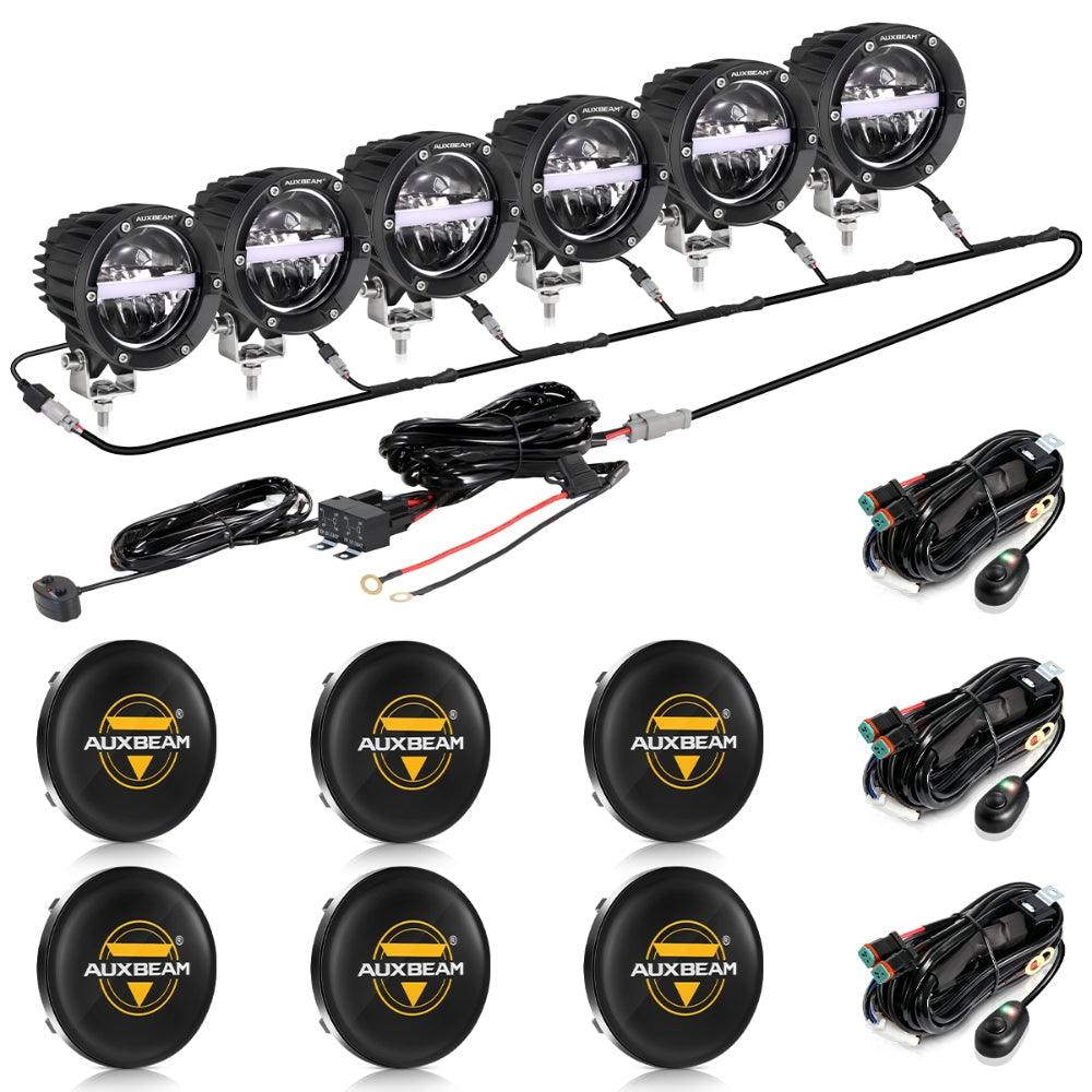 C4 Series | 4 Inch 110W 11000LM LED Pods Offroad LED Driving Lights with Amber DRL - Image 19